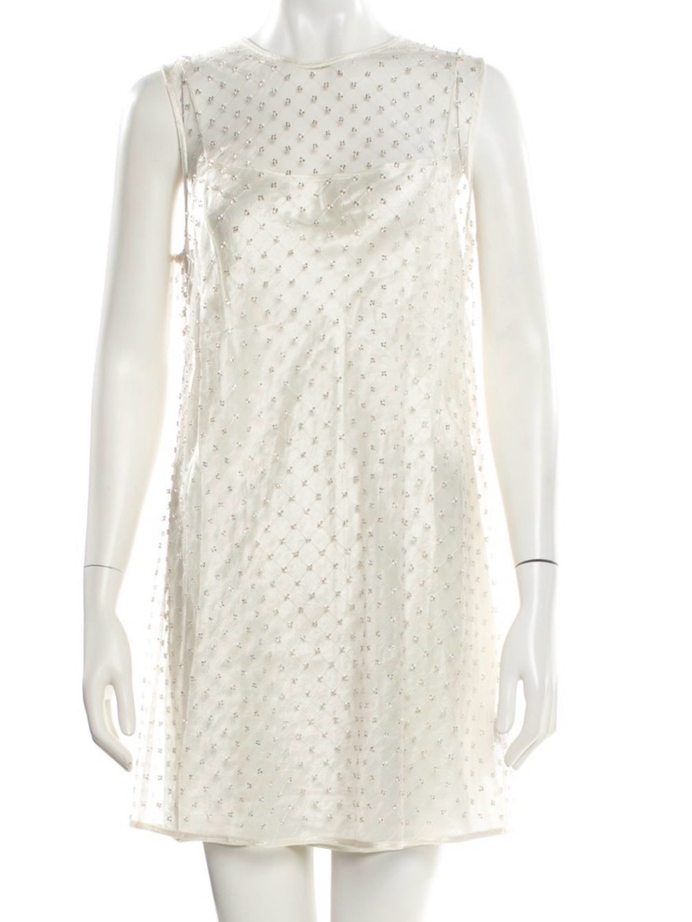 Anna October Ivory Beaded Midi Dress